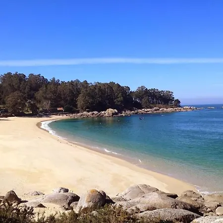 Feriehus Playa, Jardin Y Piscina En Cabo Udra Pontevedra